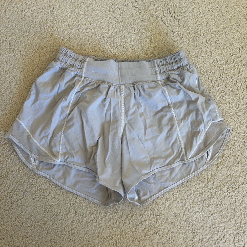 Lululemon Hotty Hot Gray 4” Shorts